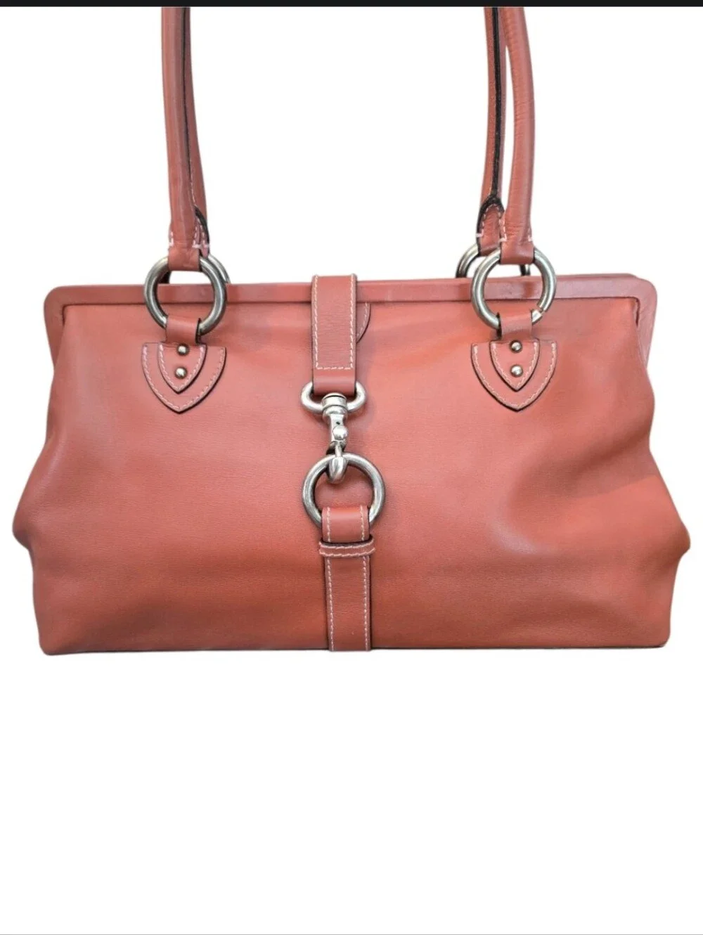 Marc Jacobs Vintage Leather Kisslock  Satchel-Dr Bag  w/ Dustbag in EUC